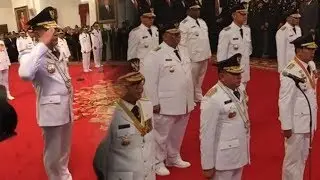 Detik-detik Pelantikan Edy Rahmayadi dan Musa Rajekshah di Istana Negara