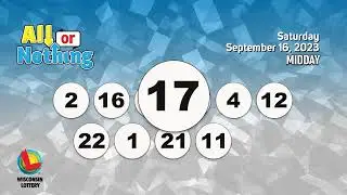 Wisconsin Lottery Midday Draw 09/16/2023