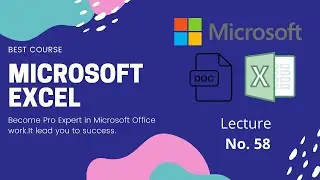 58   Creating a Line Graph  In  MS  Excel  | MS  Excel  Full  Course