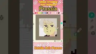 【Animal Crossing: New Horizons 】 Prussia【Hetalia: Axis Powers】 #shorts＃pixel art