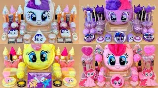 4 in 1 Video BEST of COLLECTION PONY SLIME 💛💜💗🤍 💯% Satisfying Slime Video 1080p