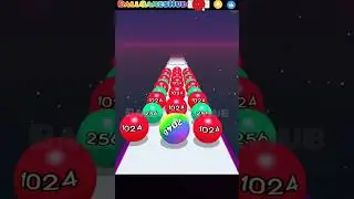Ball Run 2048 💥 | Fast Merge & High Score Challenge | Satisfying Gameplay #shorts
