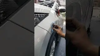 Ceramic coating on white car #ceramiccoating