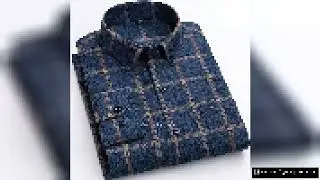 Pure Cotton Men's Plaid Shirt Long Sleeve Regular Fit Men Casual Oversized Shirt Leisure Autumn Male