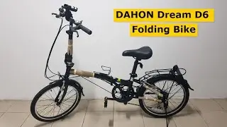 DAHON Dream D6 Folding Bike ll Lightweight Aluminum Frame 6 Speed Shimano Gears Foldable Bicycle