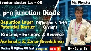 Semiconductor Lec - 04 | pn junction diode | Depletion Layer | Biasing | Zener Breakdown #jee #neet 