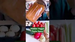 Hidden Veggie Pasta Sauce 🍝 #veganrecipes #hidden #veggies #pasta #sauce #vegan #plantbased