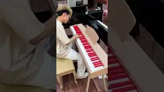 The red keys are beautiful.#eke ctronicpiano #piano #music #digitalpiano