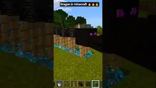 Dragon in minecraft🔥🔥|| #minecraft #gaming #shorts #trending #likeandsubscribe