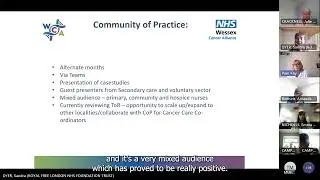 TCST Personalised Cancer Care National Informal Discussion Group   June 2023  Pam Kay & Pam Campbell