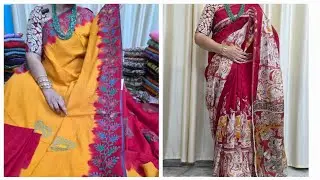 Live on latest pure georgette, mul cotton, kota sarees | Give away  | 8688637474