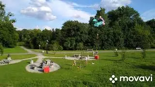 Single skin foil parachute in action