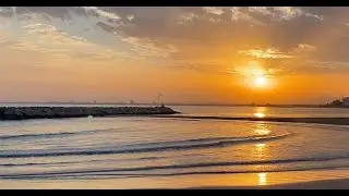 Full Sunset Over the Ocean | Waves & Relaxing Sea Sounds