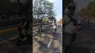 rolling out the city with my wife #helm #eboard #esk8 #ruroc #esk8riders #esk8riders #esk8diy