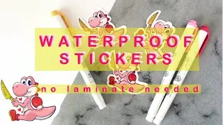 How to Make: Water Proof Stickers (Die-Cut) | DIY with Clear Gloss Spray |