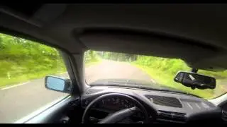 Driving my BMW 518i to my friend in rainy weather POV!