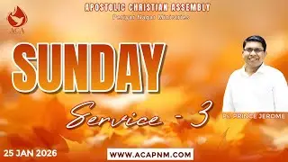 🔴LIVE - SUNDAY 3RD SERVICE | 25 JANUARY 2026