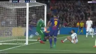 Segundo Gol en contra Manolas Barcelona vs Roma 2 0 - Cuartos Champions league 04042018