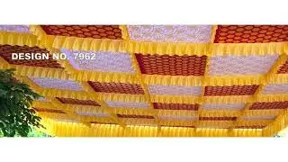Readymade Ceiling Tent Designs for Mandap & Wedding Decor | Amar Textile Surat call now 9924799905