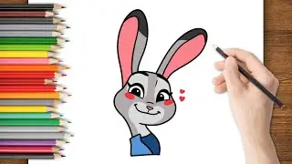 How to Draw Judy Hopps Easy 🐰💙 Fun & Easy Drawing Tutorial for Kids