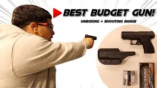 BUYING MY FIRST GUN! BEST BUDGET HANDGUN | UNBOXING + SHOOTING RANGE | VLOG