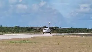 Bahamasair ATR72 landing north eleuthera
