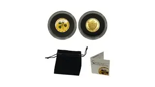Golden FourLeaf Clover .9999 Gold $1 Palau Coin