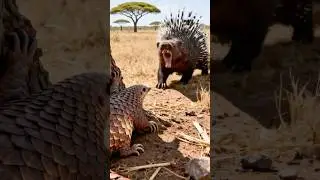 Why Does the Porcupine Underestimate the Armadillo's Armor? #shorts #porcupine #armadillo