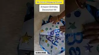 #shorts 1st Birthday Decoration Kit Online Shopping from Amazon #unboxing #potliwali #amazonhaul