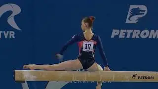 Veronika CENKOVA (CZE) - Balance Beam (11.066) - European Gymnastics Championships 2017