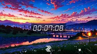 58-Minute Digital Timer | Tranquil Cherry Blossom Haven | TimelyFlow