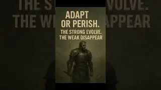 Adapt or perish #AdaptOrPerish #WarriorMindset #StrengthInAdversity #KeepFighting #NoExcuses