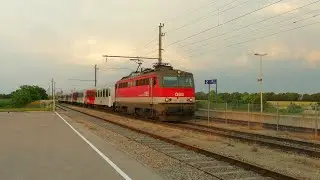 &Ouml;BB 1144er und 1142 am Kremser Ast der FJB in Fels am Wagram (4K)