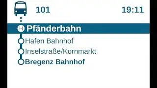 Stadtbus-Bregenz | Busansagen der Linie 101 Komplette Ansagen