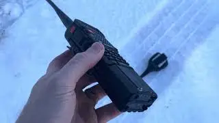 Тест Baofeng Snow Test - UV-5R + микрофон-динамик Commountain
