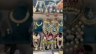 Designer Trendy Earrings Wholesale Price 160₹ per pair | Kundan Long Jhumka&rsquo;s
