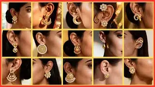 22K Gold Earrings Tops for Women | Lightweight Daily Wear Designs | 2AMJ