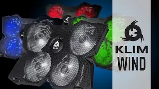 KLIM WIND | Refroidisseur pc portable performant | &Eacute;vitez la surchauffe et prot&eacute;gez votre ordinateur