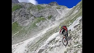 Alpine trail Kanin Bovec. Eslovenia.