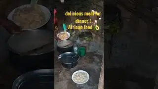 delicious meal for dinner!! African food 🥑