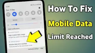Mobile Data Limit Reached | Samsung Mobile Data Limit Reached