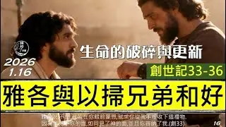 [糧好7分鐘] 1月16日 創33-36 | 雅各與以掃兄弟和好 | 生命的破碎與更新 | 一年一遍聖經 2026