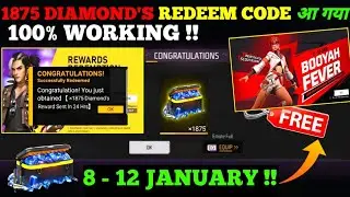 FREE FIRE REDEEM CODE TODAY  JANUARY REDEEM CODE FREE FIRE | FF REDEEM CODE TODAY 8 JANUARY