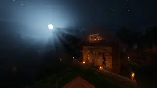 ☽ | 5 Hours Of Cozy Minecraft Survival - Sleep/Study Aid || Nature Sounds, Rain, No Commentary || ☽