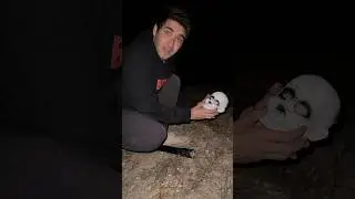 He planted a bomb inside this demon head!