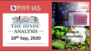 'The Hindu' Analysis for 10th September, 2020. (Current Affairs for UPSC/IAS)