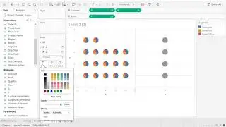Tableau Trellis donut chart