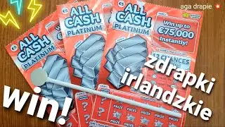 #120🇮🇪WYGRAŁAM!💥Zdrapki ALL CASH PLATINUM