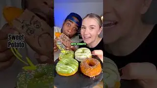 We Turned a Sweet Potato into DONUTS🍠🍩
