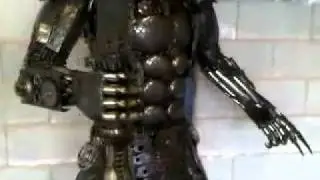 Southern Resources - Predator 7.5ft scrap metal sculture Steel Art Productions